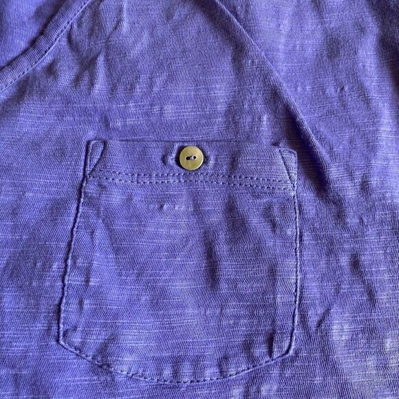 J Jill Easy V-neck Tee Cotton Purple Top Women’s Size XS - Picture 4 of 5